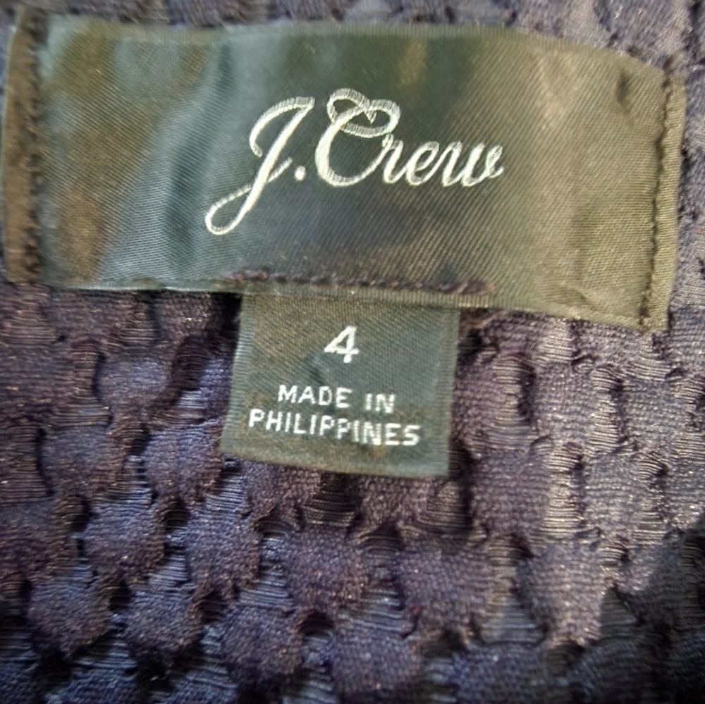 J. Crew Midnight Blue Textured Blazer